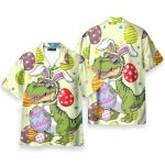 Dinosaur Easter Egg Cute Bunny T-Rex Hawaiian Shirt