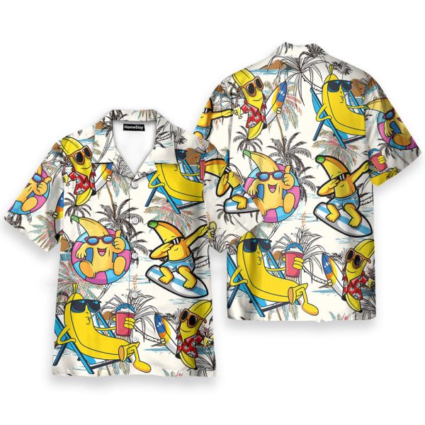 Funny Banana Tropical Vacation Hawaiian Shirt
