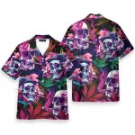 Psychedelic Skull Trippy Smoke & Weed Hawaiian Shirt