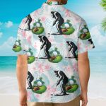 Bigfoot Golf Sasquatch Tropical Hawaiian Shirt
