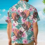 Funny Cat Hot Dog Hotdog Cat Tropical Aloha Hawaiian Shirt