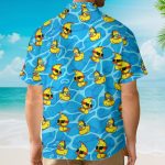 Cool Rubber Duck Blue Water Hawaiian Shirt