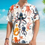 Octopus Sea Life Summer Party Outfit Hawaiian Shirt