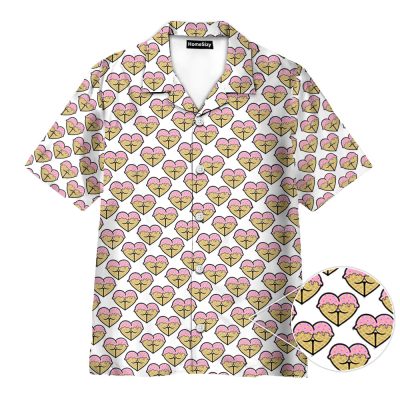 Funny It'S Just Cream Nsfw Pattern Seamless Hawaiian Shirt