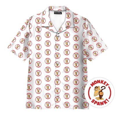 Funny "Monkey Spank" Novelty Party Seamless Hawaiian Shirt