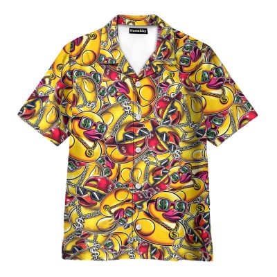 Hip Hop Rubber Duck Funny Hawaiian Shirt
