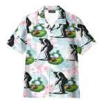 Bigfoot Golf Sasquatch Tropical Hawaiian Shirt