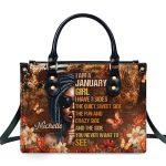 I Am A Girl - Personalized Leather Handbag