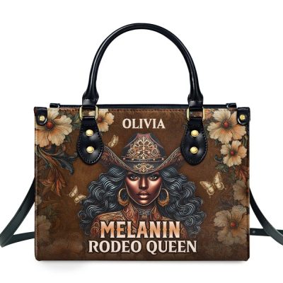 Melanin Rodeo Queen - Personalized Leather Handbag