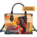 Unveiling The Essence Of Strength - Personalized Leather Handbag Sb308