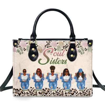 Soul Sisters - Personalized Leather Handbag Sblhbln2847T