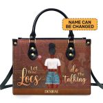 Let These Locs Do The Talking - Personalized Leather Handbag Stb44