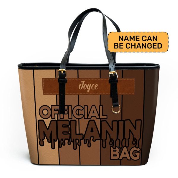 Official Melanin Bag - Personalized Leather Totebag