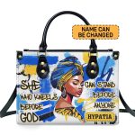 She Who Kneels Before God - Personalized Leather Handbag Sblhbln1869Ta