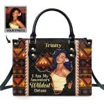 I Am My Ancestors' Wildest Dream - Personalized Leather Handbag