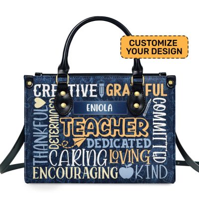 Teacher - Personalized Leather Handbag Sblhblm1787D