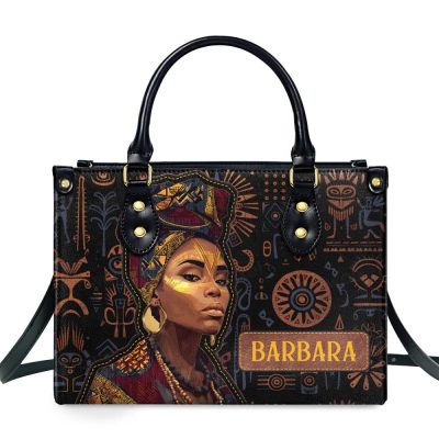 African Culture - Personalized Leather Handbag