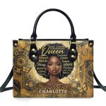 Africa Sunflower  - Personalized Leather Handbag