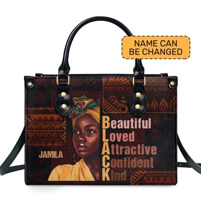 Black Beauty - Personalized Leather Handbag Sblhblm1266L