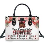 Love Being Called Autie/Mom/Grandma - Personalized Leather Handbag Sblhblm2124L