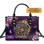 Zodiac Queen - Personalized Leather Handbag Sblhblm1384L