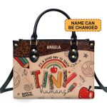 It'S A Good Day To Teach Tiny Humans - Teacher Back To School - Personalized Leather Handbag Sblhbpa01L