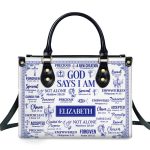 God Says I Am - Personalized Leather Handbag