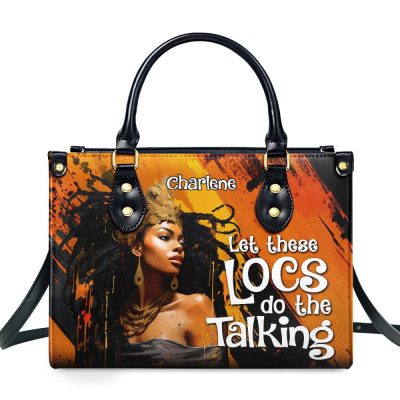 Let These Locs Do The Talking - Personalized Leather Handbag