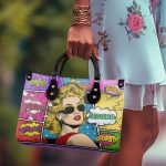 Popart Style - Personalized Leather Hand Bag Sblhbpha779T