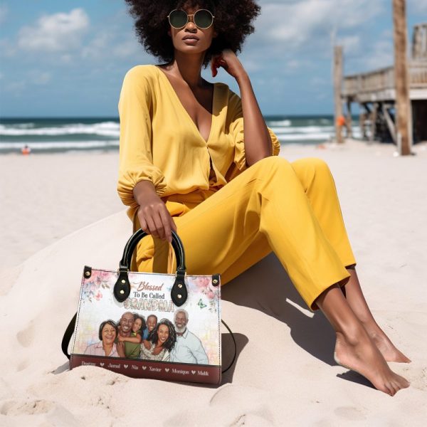 Blessed To Be Called  - Personalized Leather Handbag