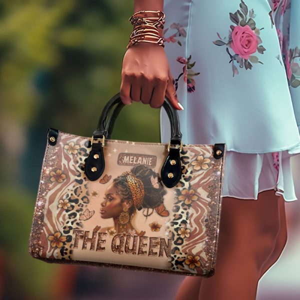 The Queen - Personalized Leather Handbag Sblhbln1107