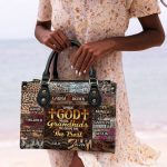 When God Made Grandkids He Gave Me The Best - Personalized Leather Handbag Mb98