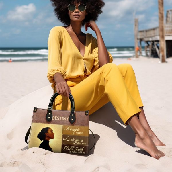 Have Faith In What Will Be - Personalized Leather Handbag