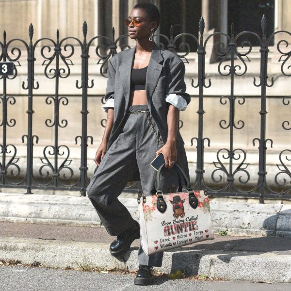 Love Being Called Autie/Mom/Grandma - Personalized Leather Handbag Sblhblm2124L