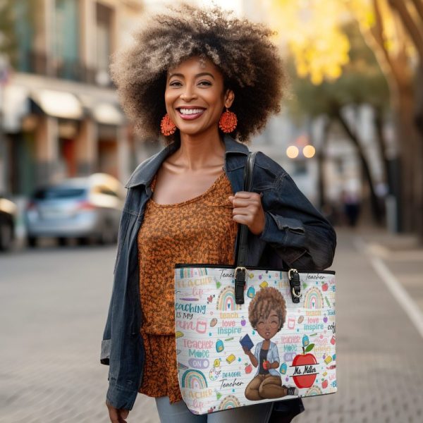 Teacher - Personalized Leather Totebag