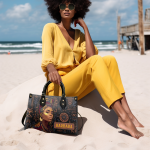 African Culture - Personalized Leather Handbag