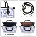 God Says I Am - Personalized Leather Handbag