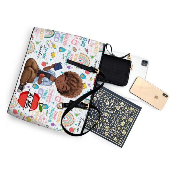 Teacher - Personalized Leather Totebag