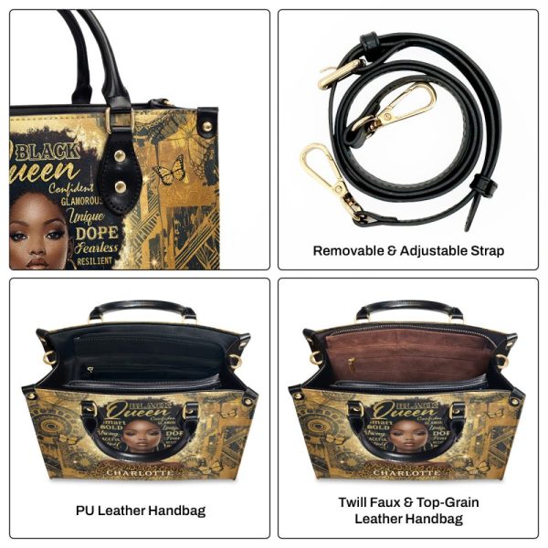 Africa Sunflower  - Personalized Leather Handbag