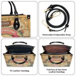 Stay Pawsitive - Personalized Leather Hand Bag Sblhbha29