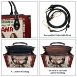 My Greatest Blessings Call Me  - Personalized Leather Handbag