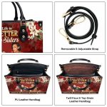 Life Is Better With Sisters - Personalized Leather Handbag