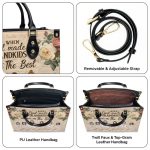 When God Made Grandkids He Gave Me The Best - Personalized Leather Handbag Sblhbln1186L