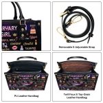 Month - Personalized Leather Handbag Mb90