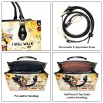 I Will Walk By Faith - Personalized Leather Handbag Sblhbltu2799L