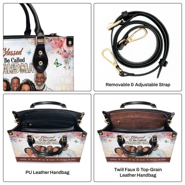 Blessed To Be Called  - Personalized Leather Handbag