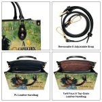 A Black Queen Was Born In - Personalized Leather Handbag