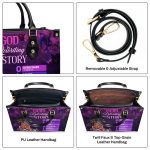 God Is Rewriting My Story - Personalized Leather Handbag
