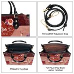 This Mom/Grandma Belongs To - Personalized Leather Handbag Mb81