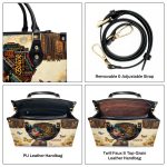 A Gorgeous Black Queen - Personalized Leather Handbag Sblhblm1097Ta
